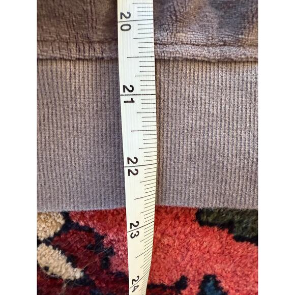 Pact Velour Lounge Set Organic Cotton Women's Small Purple Gray Sweatshirt - Picture 9 of 12